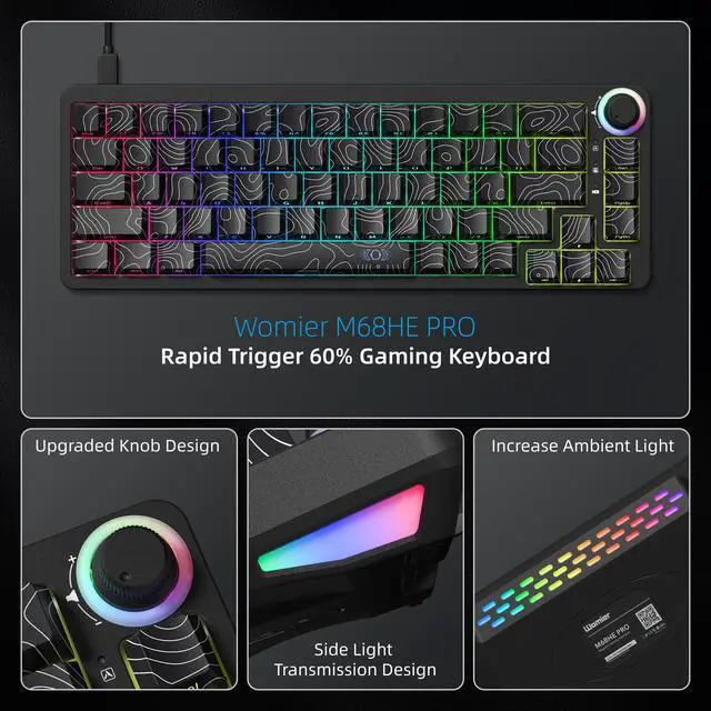 Alt view image 5 of 7 - Percent Keyboard Rapid Trigger Gaming Keyboard RGB