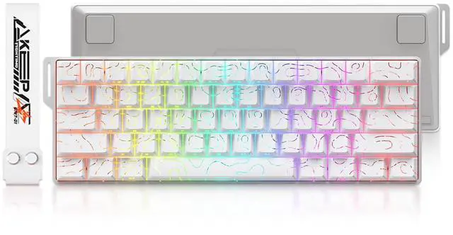 Main image of Hall Effect Gaming Keyboard with Magnetic Switch, SOCD, 0.01mm Actuation Adjustable Rapid Trigger,8000 Hz Polling, Topographic PBT Keycaps, Hot-swap, RGB Backlit