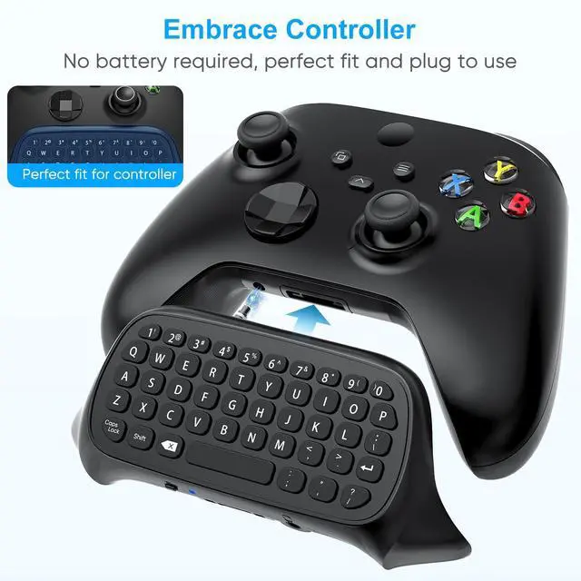 Alt view image 4 of 7 - Keyboard for Xbox Series X/S, One/One X/S, Elite One/2 Controller