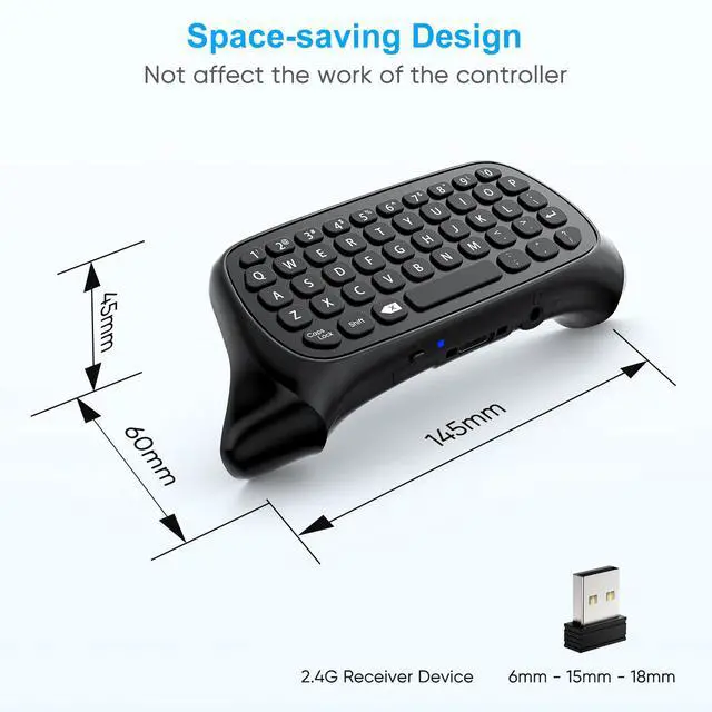 Alt view image 3 of 7 - Keyboard for Xbox Series X/S, One/One X/S, Elite One/2 Controller