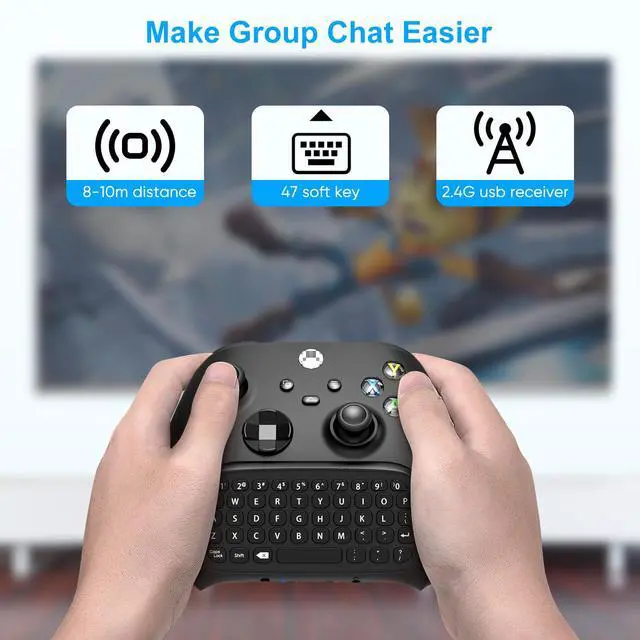 Alt view image 5 of 7 - Keyboard for Xbox Series X/S, One/One X/S, Elite One/2 Controller