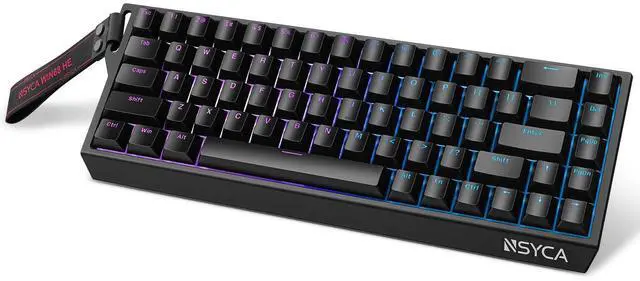 Main image of HE Hall Effect Keyboard, Rapid Trigger Magnetic Gaming Keyboard, 8000Hz Polling Rate, DKS & SOCD, 0.01mm Adjustable Actuation, RGB PBT Keycaps, 60% Wired Keyboard for FPS Gaming PC & Mac