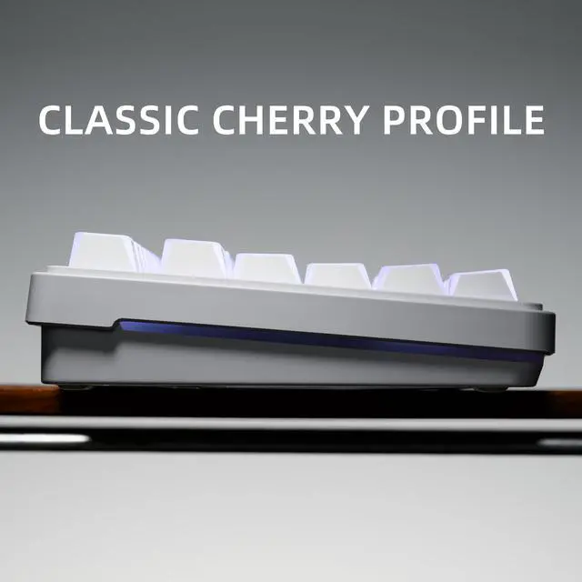 Alt view image 7 of 7 - White Shine Through Keycaps, PBT Keyboard Keycaps Cherry Profile, Custom Side Printed Keycap Sets Suitable for 60% 65% 75% 80% 100% Mechanical Keyboard