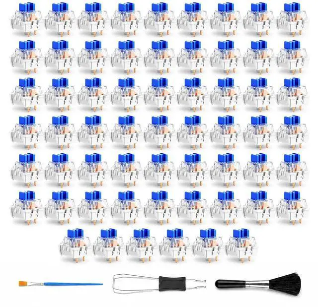 Main image of Blue Mechanical Keyboard Switches - Clickers for 3D Prints