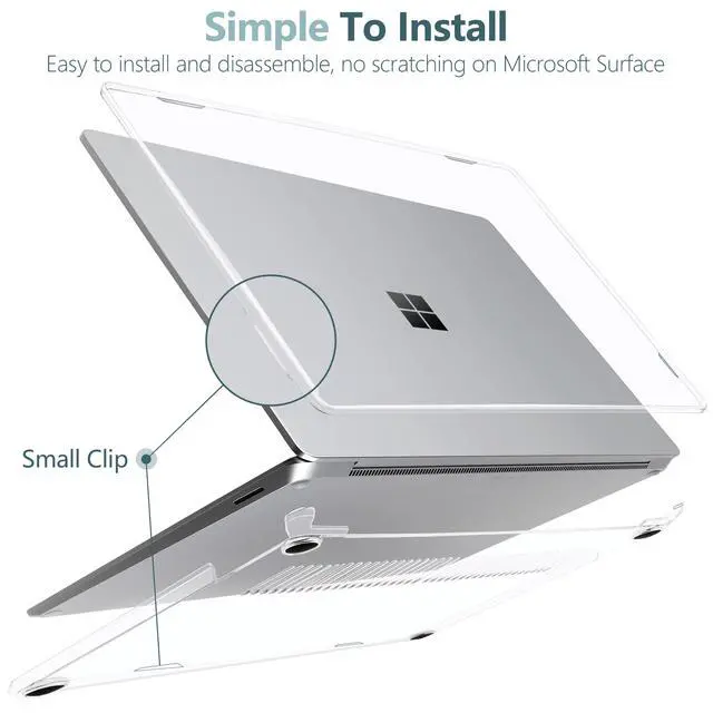 Alt view image 2 of 7 - Premium Case for Surface Laptop 13.8 Inch 2024-2026, Crystal Clear