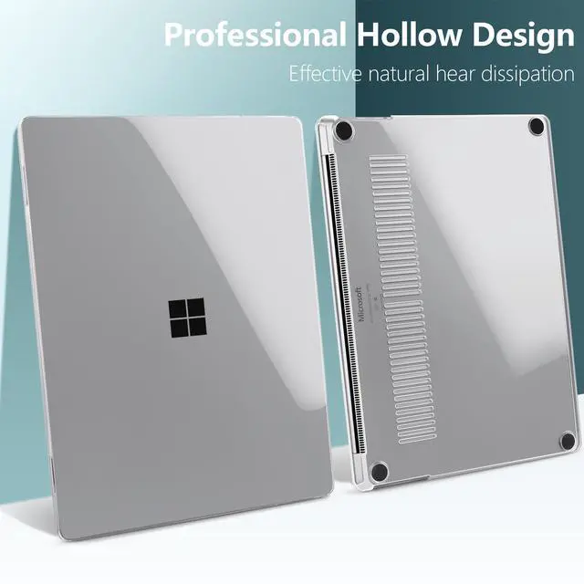 Alt view image 6 of 7 - Premium Case for Surface Laptop 13.8 Inch 2024-2026, Crystal Clear