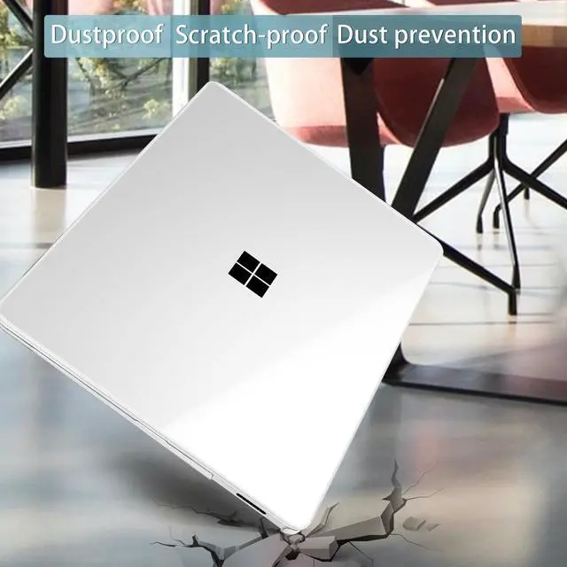 Alt view image 5 of 7 - Clear Case for 13.8" Microsoft Surface Laptop 8 2026 Fits Surface Laptop 13.8 Inch 7 2024 Cover (Model: 2036),Keyboard Cover +Screen Protector +Dust Plugs, Crystal Clear