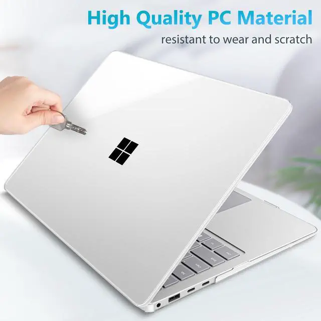 Alt view image 6 of 7 - Clear Case for 13.8" Microsoft Surface Laptop 8 2026 Fits Surface Laptop 13.8 Inch 7 2024 Cover (Model: 2036),Keyboard Cover +Screen Protector +Dust Plugs, Crystal Clear
