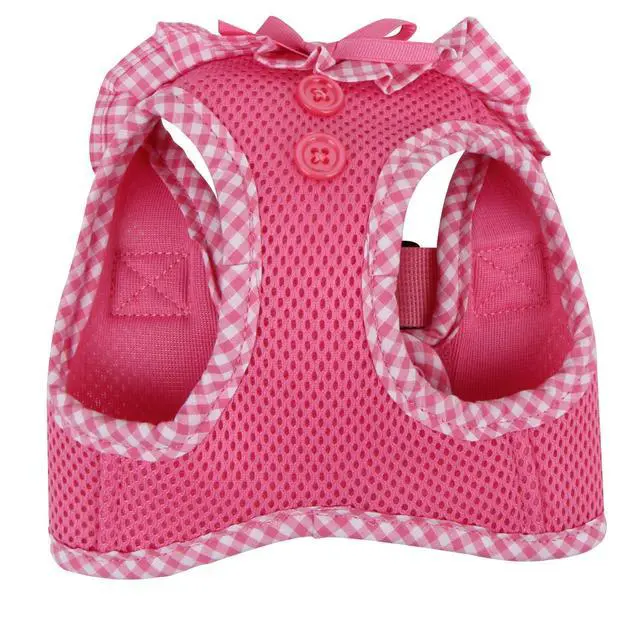 Alt view image 3 of 4 - Dog Harness Step-in All Season Mesh Cute No Pull No Choke Walking Training for Small Dog, Pink, Large