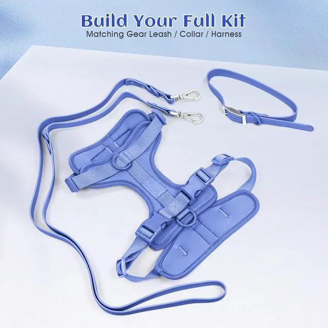 Alt view image 7 of 7 - No Pull Dog Harness, Blue, Medium