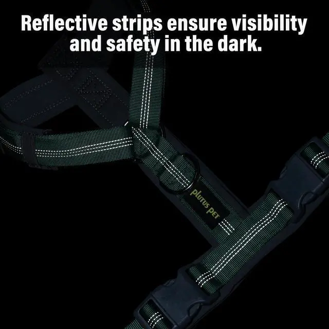 Alt view image 5 of 7 - No Pull Dog Harness, Adjustable Nylon Harness with Soft Padding