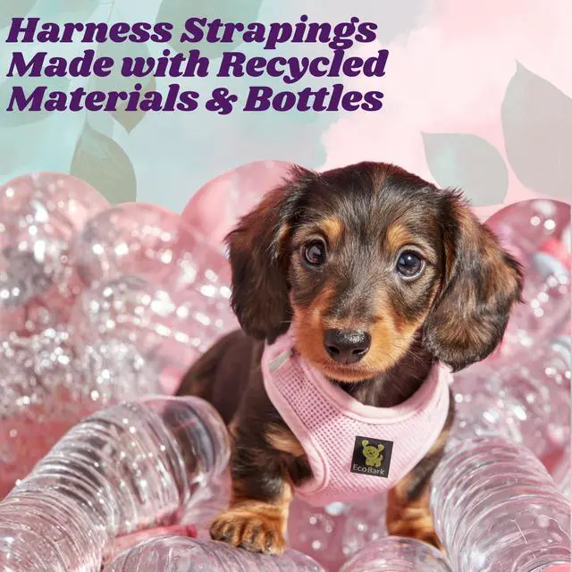 Alt view image 4 of 7 - Small Dog Harness, Luxury Soft Step in Mesh Vest, Sm, Baby Pink