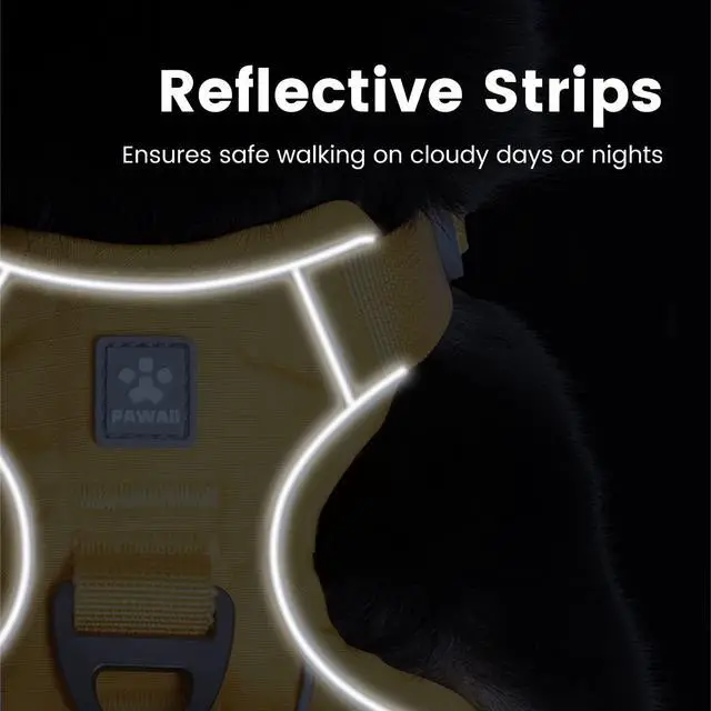 Alt view image 6 of 7 - No Pull Dog Harness with Pet ID Tag, Reflective Vest