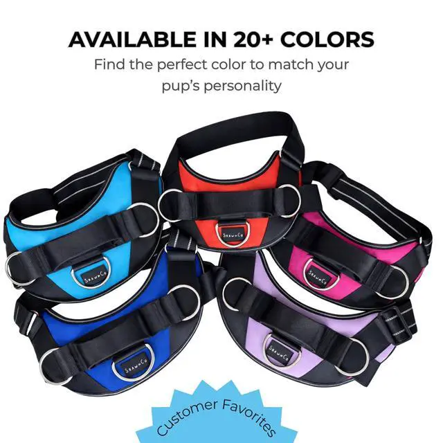 Alt view image 7 of 7 - Essential Dog Harness, No-Pull Pet Vest with 3 Leash Clips, No Choke, Reflective, Adjustable and Padded, for Easy Walking and Training for Small, Medium and Large Dogs (Oceanic Blue, S)