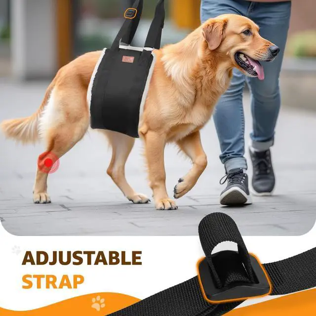 Alt view image 7 of 7 - Adjustable Dog Sling for Large Dogs Hind Leg Support Weak Legs Mobility Aid
