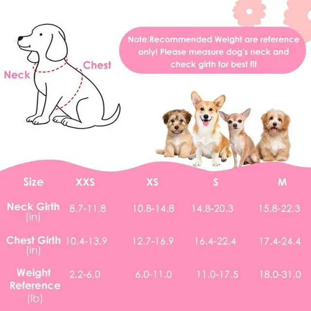 Alt view image 3 of 7 - Small Dog Harness and Leash Set, No Pull & Lightweight, Pink, XXS