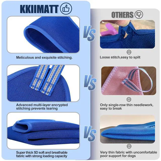 Alt view image 5 of 5 - 10 in 1 Pet Grooming Hammock Harness with Nail Clippers/Trimmer, Nail File, Dog Hammock/Grooming Sling for Nail Trimming/Clipping