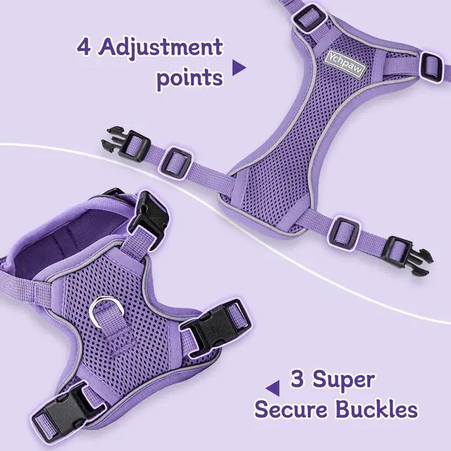 Alt view image 3 of 7 - Small Dog Harness and Leash Set, Adjustable Small Sized Pet Vest