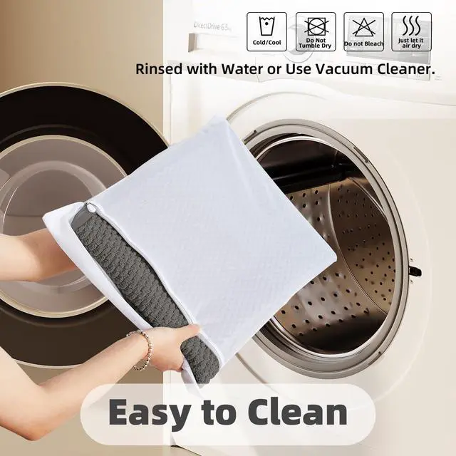Alt view image 6 of 7 - Bathroom Rugs Non Slip Washable, Super Absorbent Thin Bath Mat Small Quick Dry Low Pile Bathroom Rug, Dark Grey 16"x24"