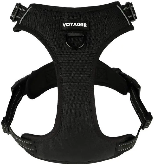 Main image of Dual Attachment No Pull Harness - Black, Medium