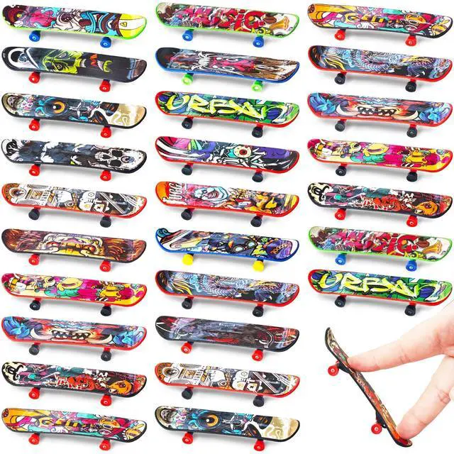 Main image of 50 Pcs Mini Finger Skateboards Set,Finger Boards Multi-Item Party Favor Toy | Collectible Desk Accessories, Hobby Practice Set, Creative Finger Skill Activity, Desktop Entertainment, Casual Events