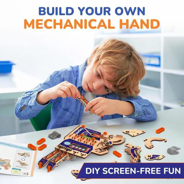 Alt view image 3 of 7 - Robotic Mechanical Hand STEM Toy for Kids 8-14 | Parents' Choice Award Winner | Superhero STEM Toy | Birthday Gift for Boys & Girls Ages 8,9,10,11,12,13,14