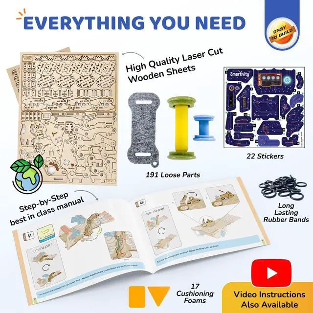 Alt view image 5 of 7 - Robotic Mechanical Hand STEM Toy for Kids 8-14 | Parents' Choice Award Winner | Superhero STEM Toy | Birthday Gift for Boys & Girls Ages 8,9,10,11,12,13,14
