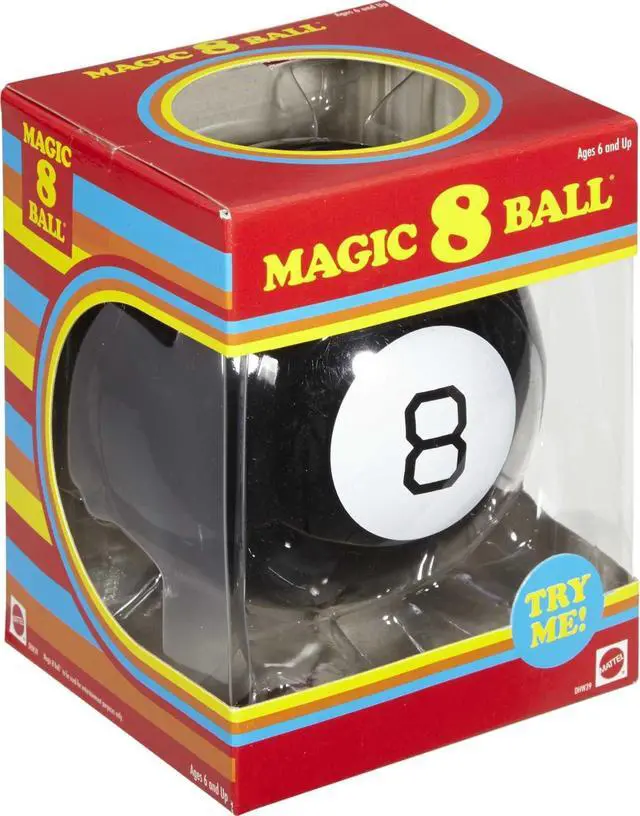 Alt view image 4 of 6 - Magic 8 Ball Novelty Fortune-Telling Toy, Retro Look for Kids, Grown-Ups, Families, Parties & Travel (Amazon Exclusive) | Retro Look for Kids, Teens, Families, Gifts, Parties & Travel