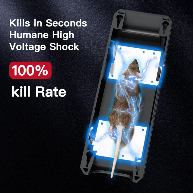 Alt view image 3 of 7 - Electronic Mouse Trap Electric Mouse Trap Zapper for Indoor Use, Reusable Rodent Trap, No Touch No See, Effective Mice & Mouse Control