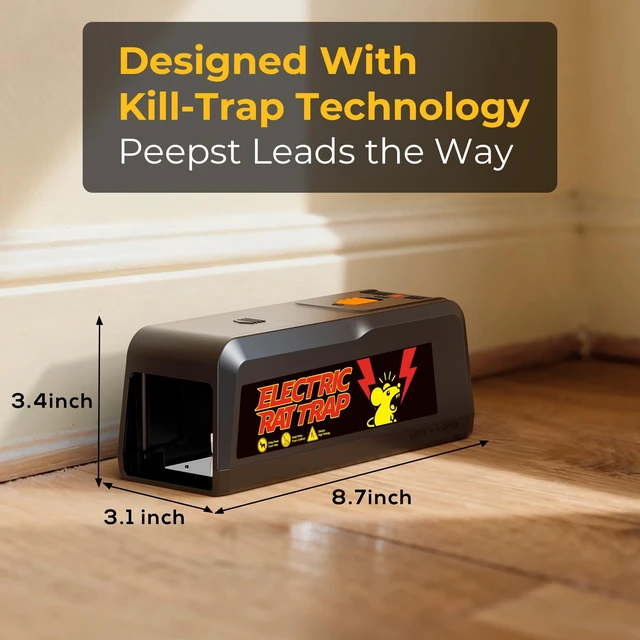 Alt view image 3 of 7 - Electronic Mouse Trap 2 Pack Electric Mouse Trap Zapper for Indoor & Outdoor Use, Reusable Rodent Trap, No Touch No See, Effective Mice & Mouse Control