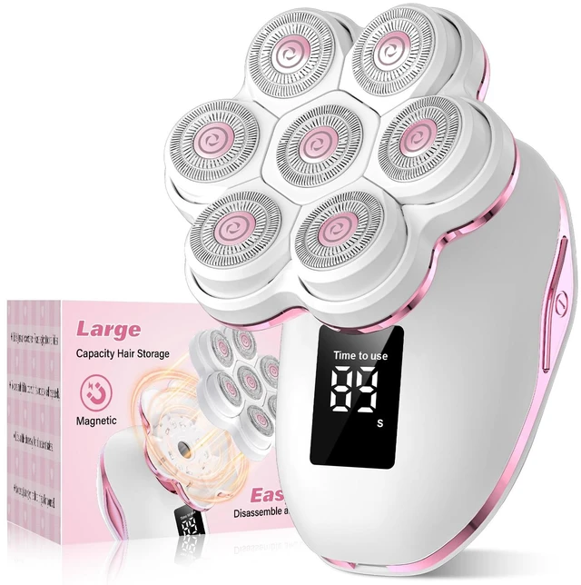 Main image of Electric Razors for Women Legs, 7D Floating Head Electric Shaver | IPX8 Waterproof Wet Dry Hair Remover, 120 Mins Runtime, LED Display & Travel Lock for Legs, Face, Arms, Bikini Area