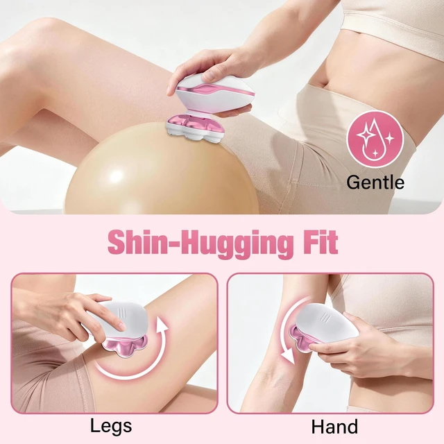 Alt view image 4 of 7 - Electric Razors for Women Legs, 7D Floating Head Electric Shaver | IPX8 Waterproof Wet Dry Hair Remover, 120 Mins Runtime, LED Display & Travel Lock for Legs, Face, Arms, Bikini Area
