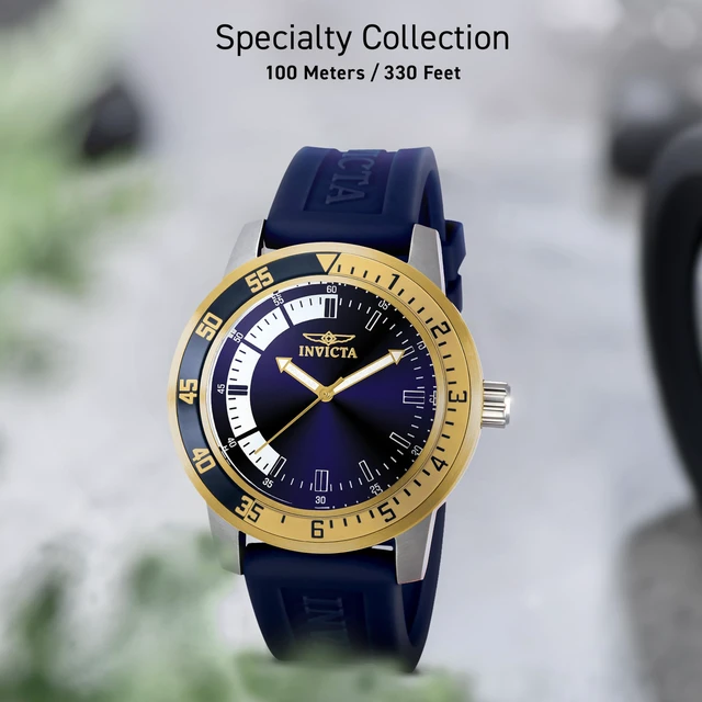 Alt view image 2 of 7 - Men's 12847 Specialty Blue Dial Blue Polyurethane Watch