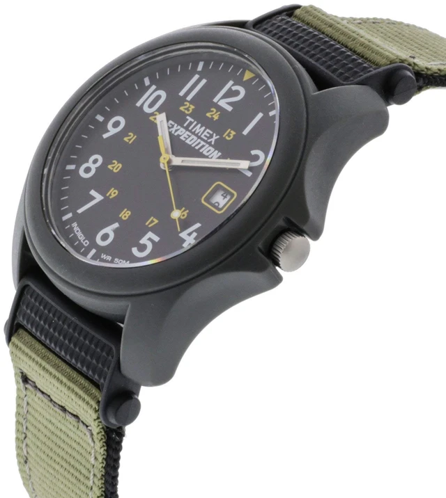 Alt view image 3 of 7 - Men's T42571 Expedition Camper Gray Nylon Strap Watch
