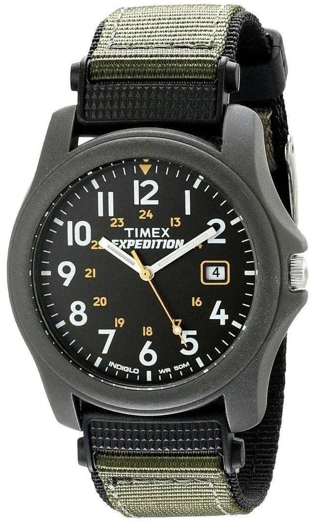 Alt view image 5 of 7 - Men's T42571 Expedition Camper Gray Nylon Strap Watch