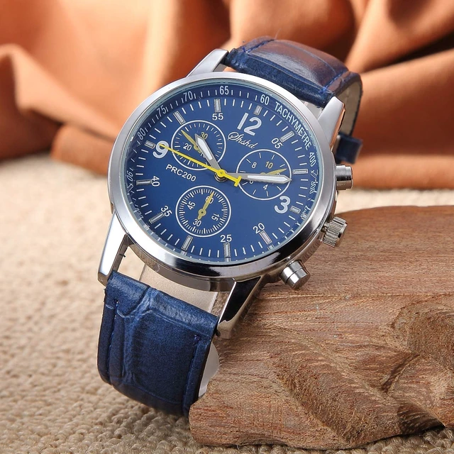 Alt view image 2 of 7 - 6 Pack Men's Leather Quartz Watch Geneva Casual Dress Wrist Band Watches Wholesale Lots Set Men Watches Pack (6pcs-C005)