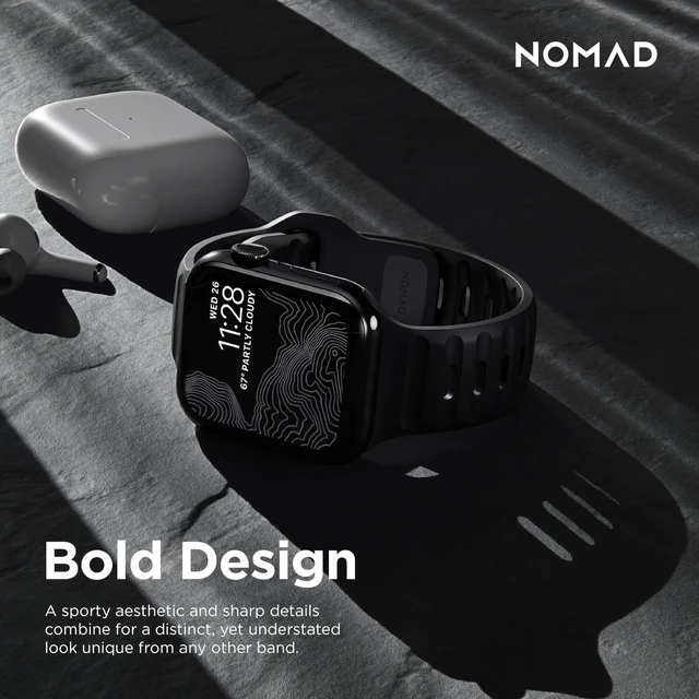 Alt view image 6 of 7 - Sport Band | Black Apple watch ultra 2 band, Designed to give your Apple Watch a modern and athletic look for intense workouts and everyday wear, Compatible with New Series 12, Ultra 1-4, Series 1-11