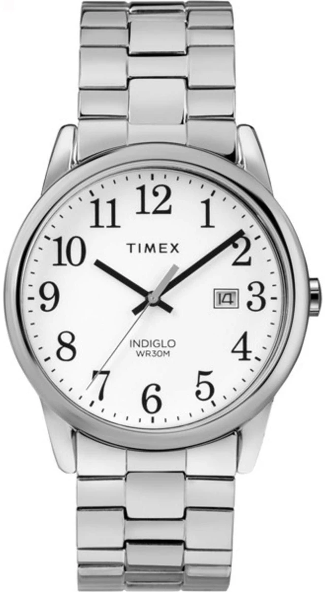 Main image of Men's TW2R58400 Easy Reader 38mm Silver-Tone Stainless Steel Expansion Band Watch