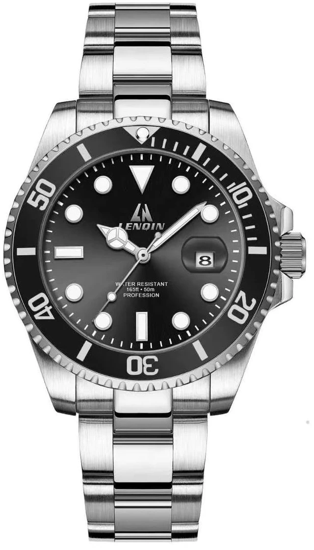 Main image of Mens Watches Stainless Steel Waterproof Watch for Men | Analog Quartz Watch for Men with Date Luminous Fashion Mens Wrist watch