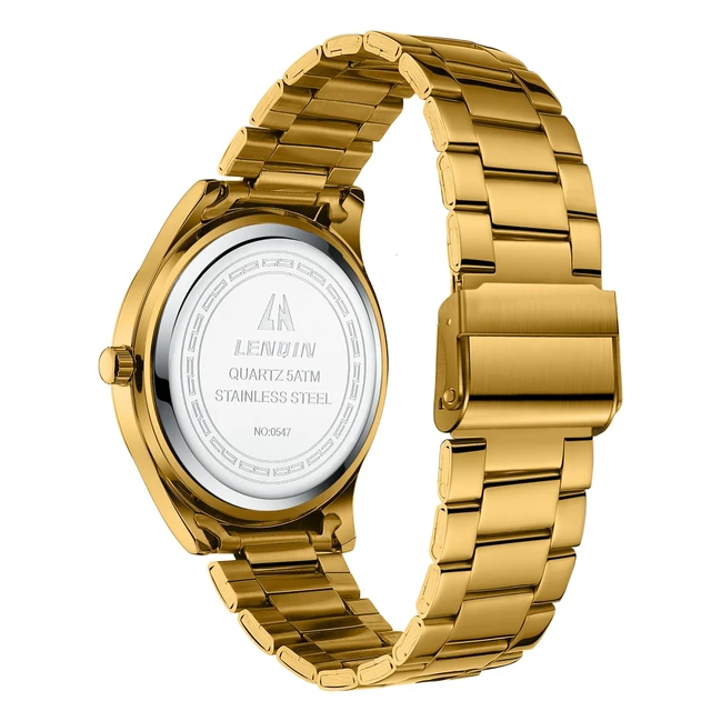Alt view image 2 of 7 - Mens Watches Waterproof Stainless Steel Watch for Men | Analog Quartz Watch for Men Fashion Business Designer Mens Wristwatch with Date Luminous