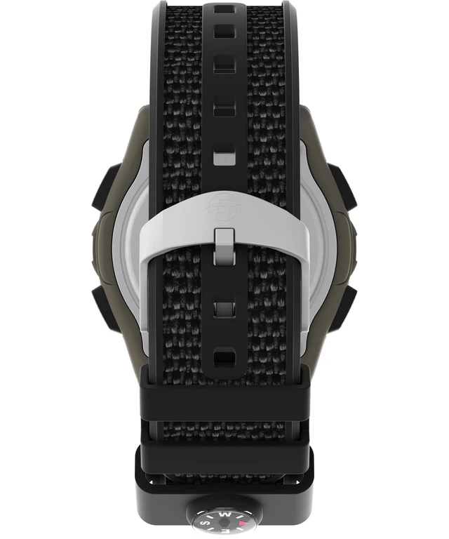 Alt view image 3 of 5 - Men's Expedition 41mm Watch - Black Strap Digital Dial Green Case