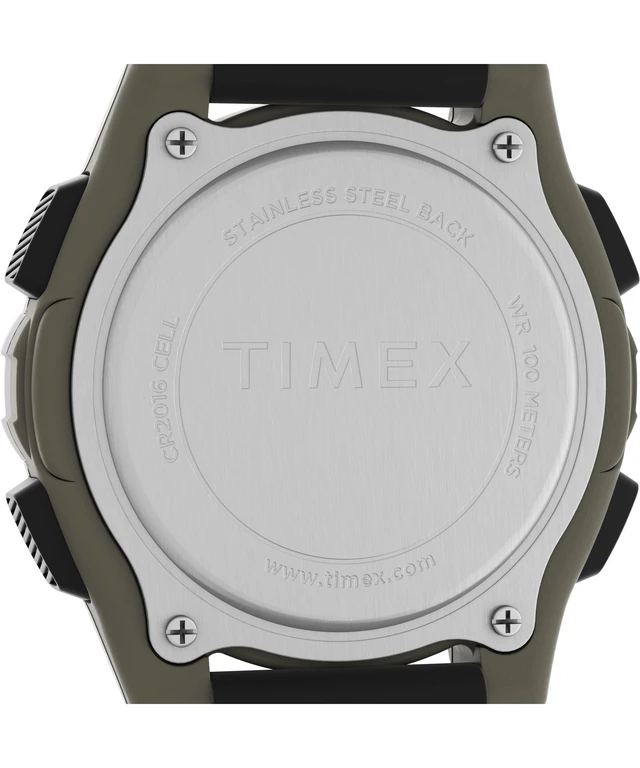 Alt view image 4 of 5 - Men's Expedition 41mm Watch - Black Strap Digital Dial Green Case