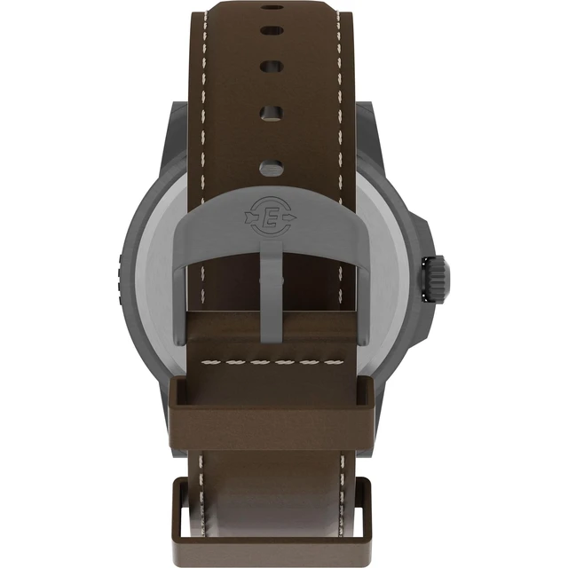 Alt view image 3 of 3 - Men's T49990 Expedition Rugged Metal Brown/Natural Leather Strap Watch