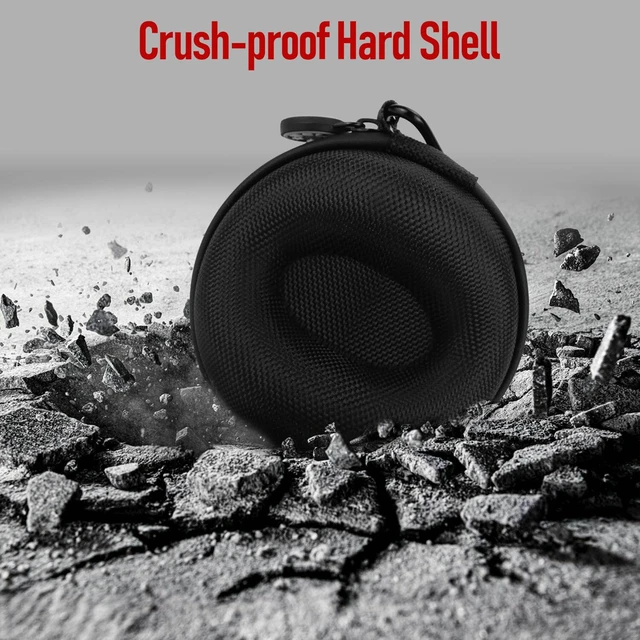 Alt view image 3 of 7 - Waterproof Single Watch Travel Case for Men, Fits Watches Up to 50mm | Nylon Portable Hard Shell Storage Box W/ Carabiner & Soft Sponge, Unisex, Ideal For Vacations, Gym, Outdoor Trips & Daily Use