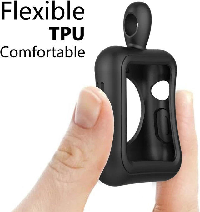 Alt view image 3 of 6 - Compatible with Apple Watch Necklace Pendant Silicone Case Cover | Replacement for iWatch Pendant Series 12 11 10 9 8 7 6 5 4 3 2 SE SE2 SE3, 42 44 45 46mm Black