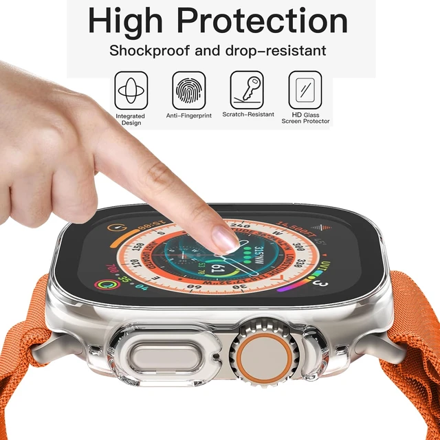 Alt view image 2 of 6 - 12pack Band&6pack Watch Case Compatible With Apple Watch Ultra 4/3/2/1 Band | Breathable Comfortable Nylon Loops Watch Band&Screen Protector&Organizer for iWatch Ultra 4/3/2/1 49mm