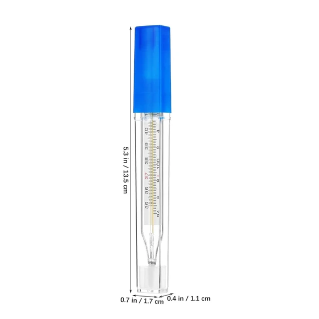 Alt view image 2 of 7 - 3PCS Glass Temperatures Measurement Adult - General Use Temperature Testing Tools Accurate Temperature Measurement for Families, Dual Scale