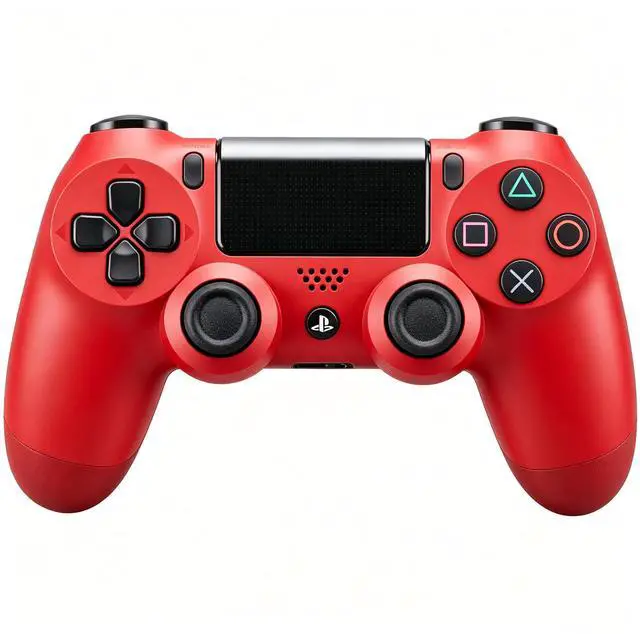 Main image of DualShock 4 Wireless Controller for PlayStation 4, Bluetooth Gamepad with Dual Vibration, Touch Pad, 3.5mm Audio Jack, Six-Axis Motion Sensor for PS4/Slim/Pro Console (Red)