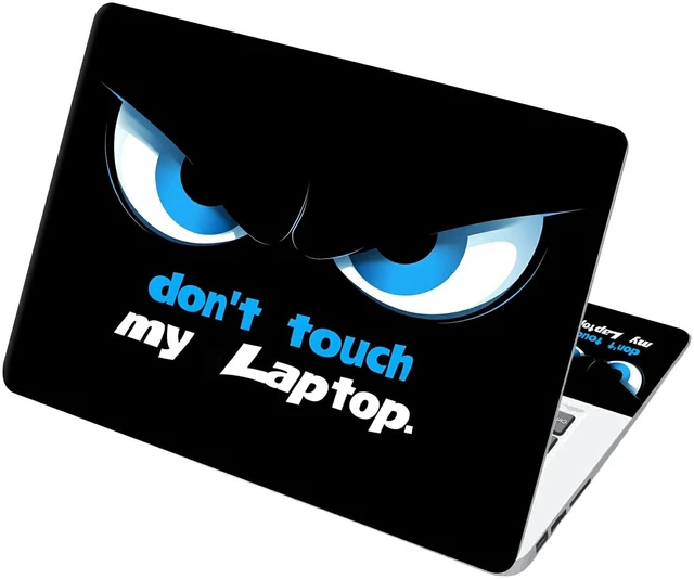Main image of Universal Laptop Skin Sticker with 2 Wrist Pad Decals, 3-Piece Removable Vinyl Laptop Cover, Don't Touch Waterproof Anti-Scratch, Easy-Trim Fit for 13.3" 14" 15.6" Laptops