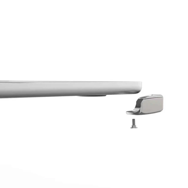 Alt view image 4 of 4 - Ledge Adapter for MacBook Air 13-inch (M2/M3/M4/M5) (Corner Lock) with Combination Lock Silver